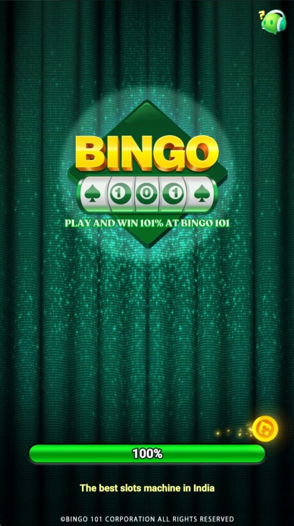 Bingo 101 app screenshot